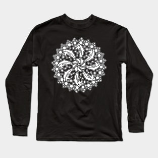 Dolphin ball circular geometric pattern Long Sleeve T-Shirt